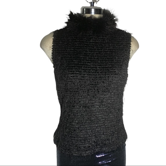 Black Fency Top Sleeveless Size M - Picture 4 of 16